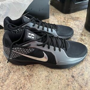 Sabrina 2 basketball Black and Metallic Silver Sneakers